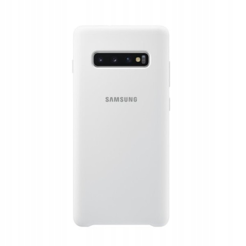 Etui Samsung Galaxy S10+ Silicone Cover biały