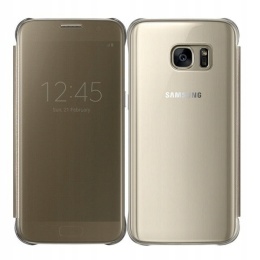 Etui Samsung Galaxy S7 Clear View Cover złoty