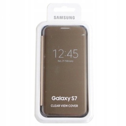 Etui Samsung Galaxy S7 Clear View Cover złoty