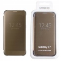 Etui Samsung Galaxy S7 Clear View Cover złoty