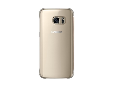 Etui Samsung Galaxy S7 Clear View Cover złoty