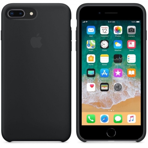 Etui iPhone 8 Plus Silicone Black