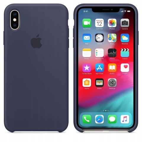 Etui iPhone XS Max Silicone Blue