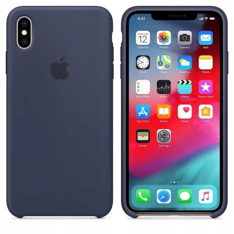 Etui iPhone XS Max Silicone Blue