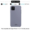 Etui BeHello Liquid Silicone Lavender Gray iPhone 11 Pro