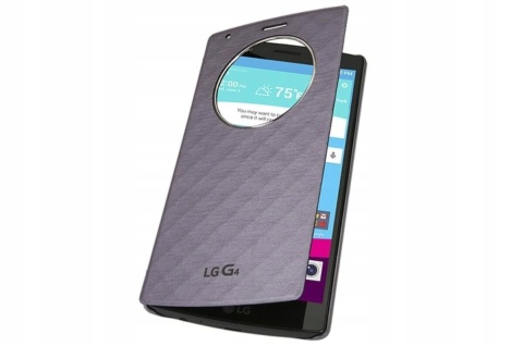 Etui LG G4 Quick Circle Cover CFR-100 tytan srebny