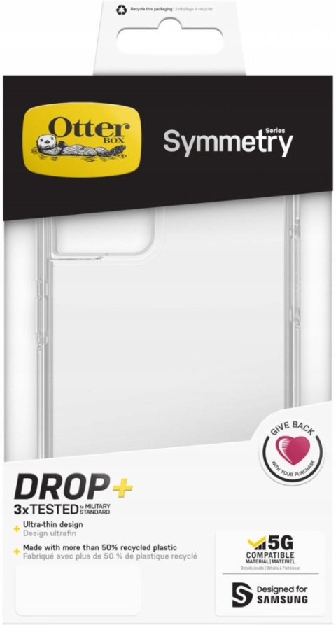 Etui Otter Samsung S22+ Symmetry przezroczyste