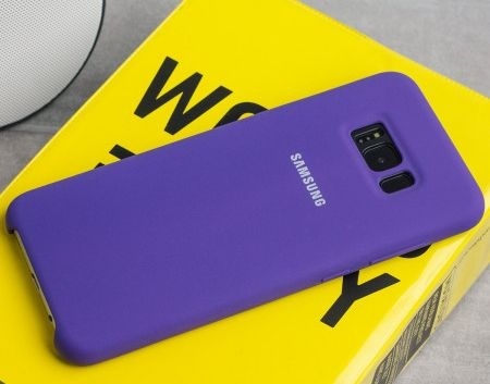 Etui Samasng Galaxy S8+ silicone cover fioletowy