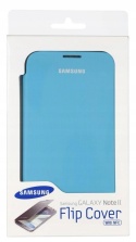 Etui Samsung Galaxy Note2 Flip Cover niebieskie
