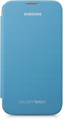 Etui Samsung Galaxy Note2 Flip Cover niebieskie