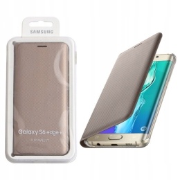 Etui Samsung Galaxy S6 Edge+ Flip Wallet Gold/Złoty