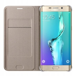 Etui Samsung Galaxy S6 Edge+ Flip Wallet Gold/Złoty