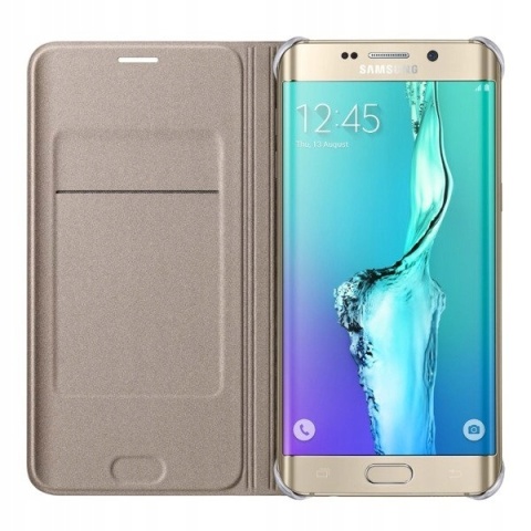Etui Samsung Galaxy S6 Edge+ Flip Wallet Gold/Złoty