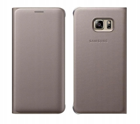 Etui Samsung Galaxy S6 Edge+ Flip Wallet Gold/Złoty