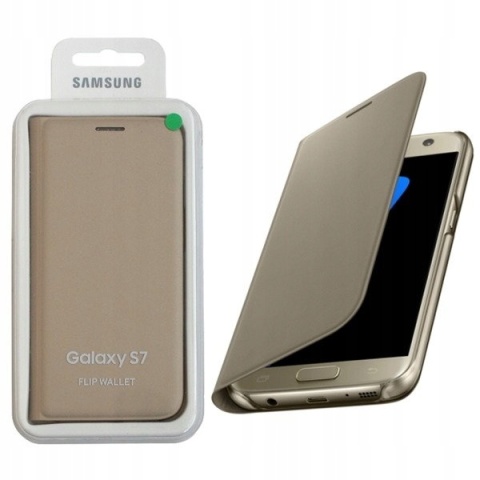 Etui Samsung Galaxy S7 Flip Wallet Gold