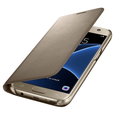 Etui Samsung Galaxy S7 Led View Cover Gold