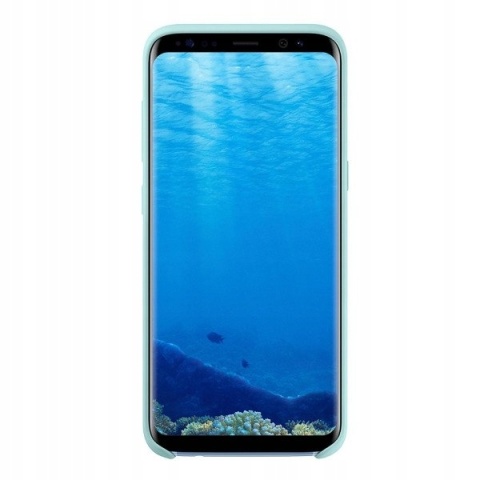 Etui Samsung silicone cover Galaxy S8 niebieski