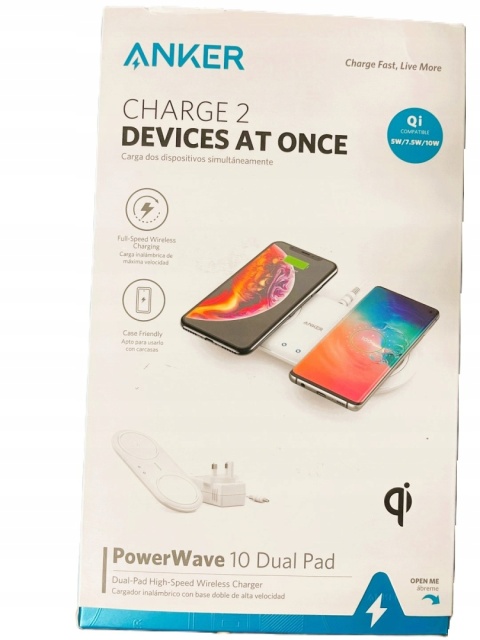 Ładowarka indukcyjna Anker Power Wave 10 Dual Pad
