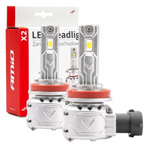 AMIO Żarówki LED samochodowe X2 Canbus H7/H18
