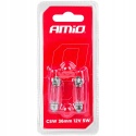 AMIO Żarówki halogenowe S V 8,5-8 36mm 12V 2szt.