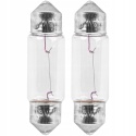 AMIO Żarówki halogenowe S V 8,5-8 36mm 12V 2szt.