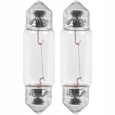 AMIO Żarówki halogenowe S V 8,5-8 36mm 12V 2szt.