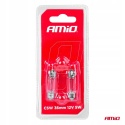 AMIO Żarówki halogenowe S V 8,5-8 36mm 12V 2szt.