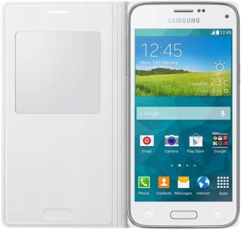 Etui Samsung Galaxy S5 mini S View Cover Biały
