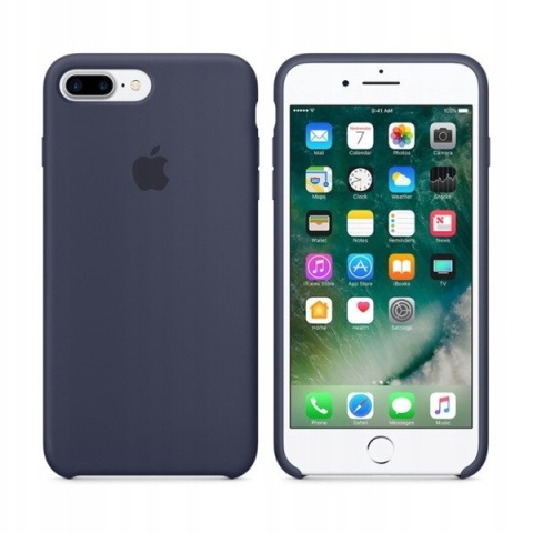 Etui iPhone 8 Plus Silicone Blue