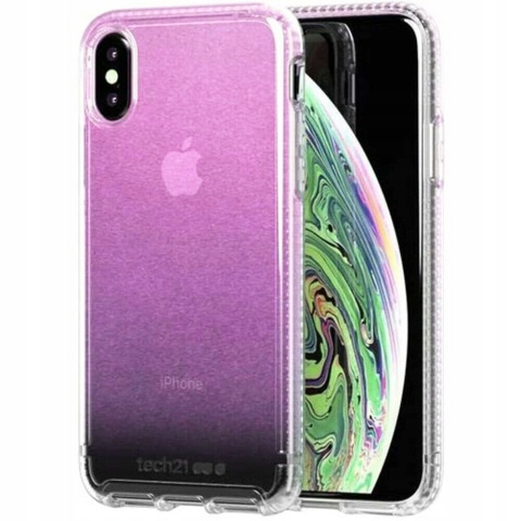 Etui tech21 iPhone Xr PureShimmer rozowy
