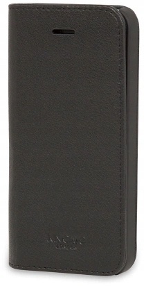 KNOMO Leather Folio iPhone SE/5S czarne