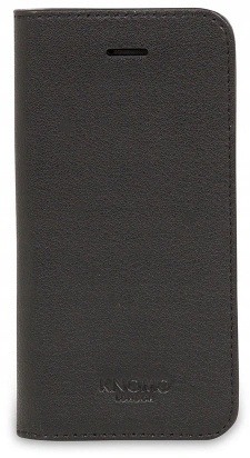 KNOMO Leather Folio iPhone SE/5S czarne
