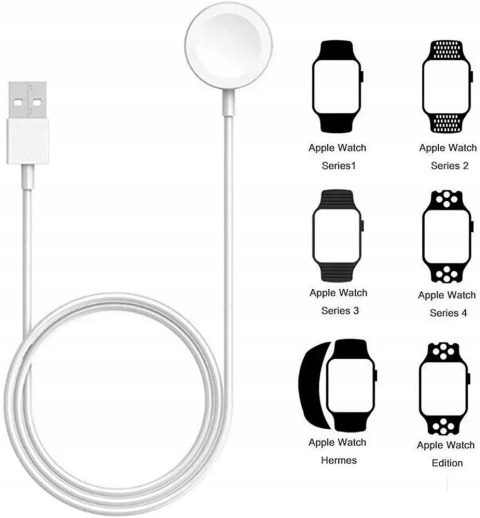Apple oryginalny Przewód do ładowania Apple Watch podłączany magnetyczny