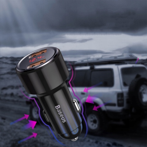 BASEUS Ładowarka samochodowa 30W Fast