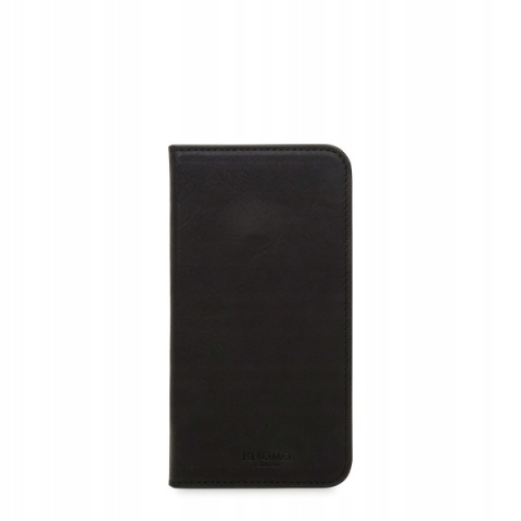 Etui Knomo Leather Folio Case iPhone X czarne