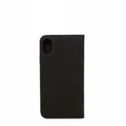 Etui Knomo Leather Folio Case iPhone X czarne