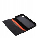 Etui Knomo Leather Folio Case iPhone X czarne