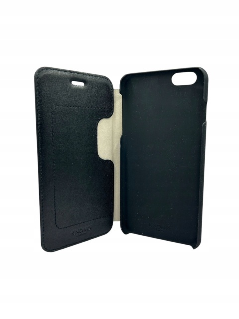 Etui Knomo Leather Folio do iPhone'a 6 Plus - czarne