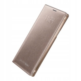 Etui Samsung LED Flip Wallet Galaxy Note4 złoty brąz