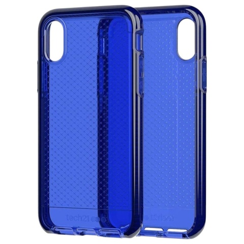 Etui tech21 EvoCheck iPhone Xs Max niebieskie