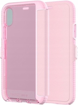 Etui tech21 EvoWalletyt iPhone X różowe