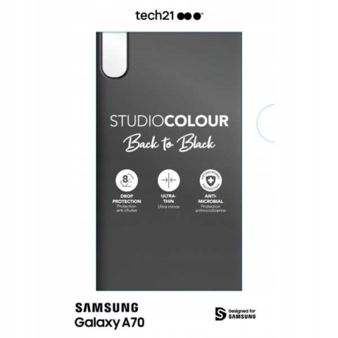 Etui tech21 StudioColour Back to Black Samsung Galaxy A70 czarne