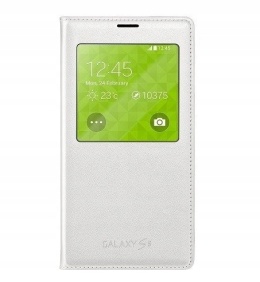 Etui wallet Samsung Galaxy S5 S View Cover Bialy