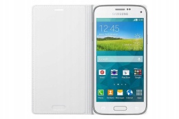 Etui z klapką Samsung do Samsung S5 MINI biały