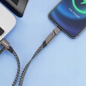 Kabel Denmen USB - USB typ C / microUSB / Lightning 1 m
