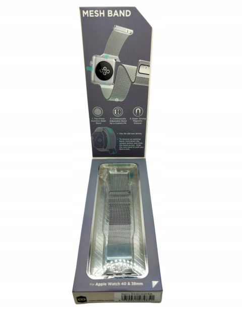 Opaska Apple Watch 38/40mm x-doria srebrma