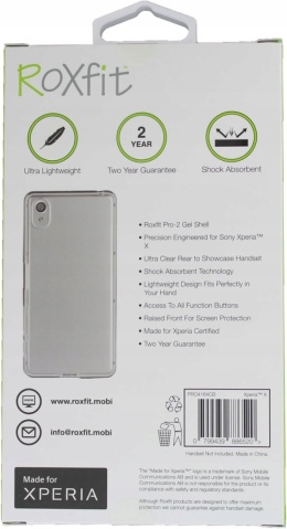 Plecki Roxfit do Sony Xperia X bezbarwny