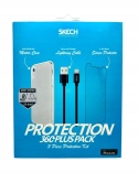 SKECH 360 Protection Pack Plus etui, szkło, kabel - iPhone xR