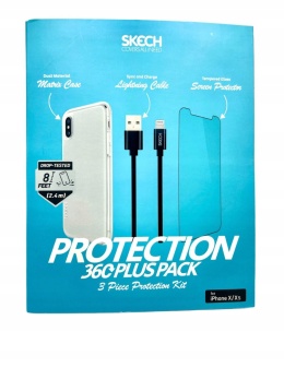 SKECH 360 Protection Pack Plus etui, szkło, kabel - iPhone X / Xs