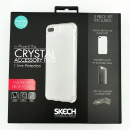 SKECH Crystal Zestaw Akcesoriów iPhone 8 Plus
